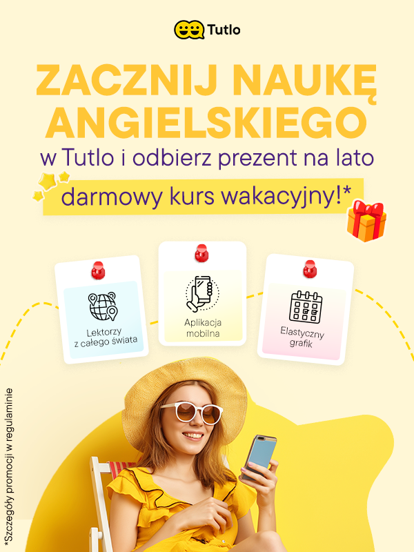 Zapisz się na wybrany kurs angielskiego w Tutlo i zgarnij gratisy